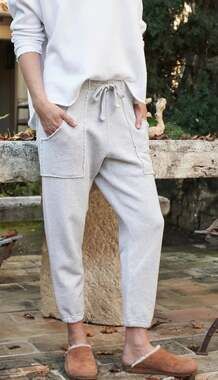 Frank & Eileen Eamon Triple Fleece Jogger Sweatpant Grey Melange Small